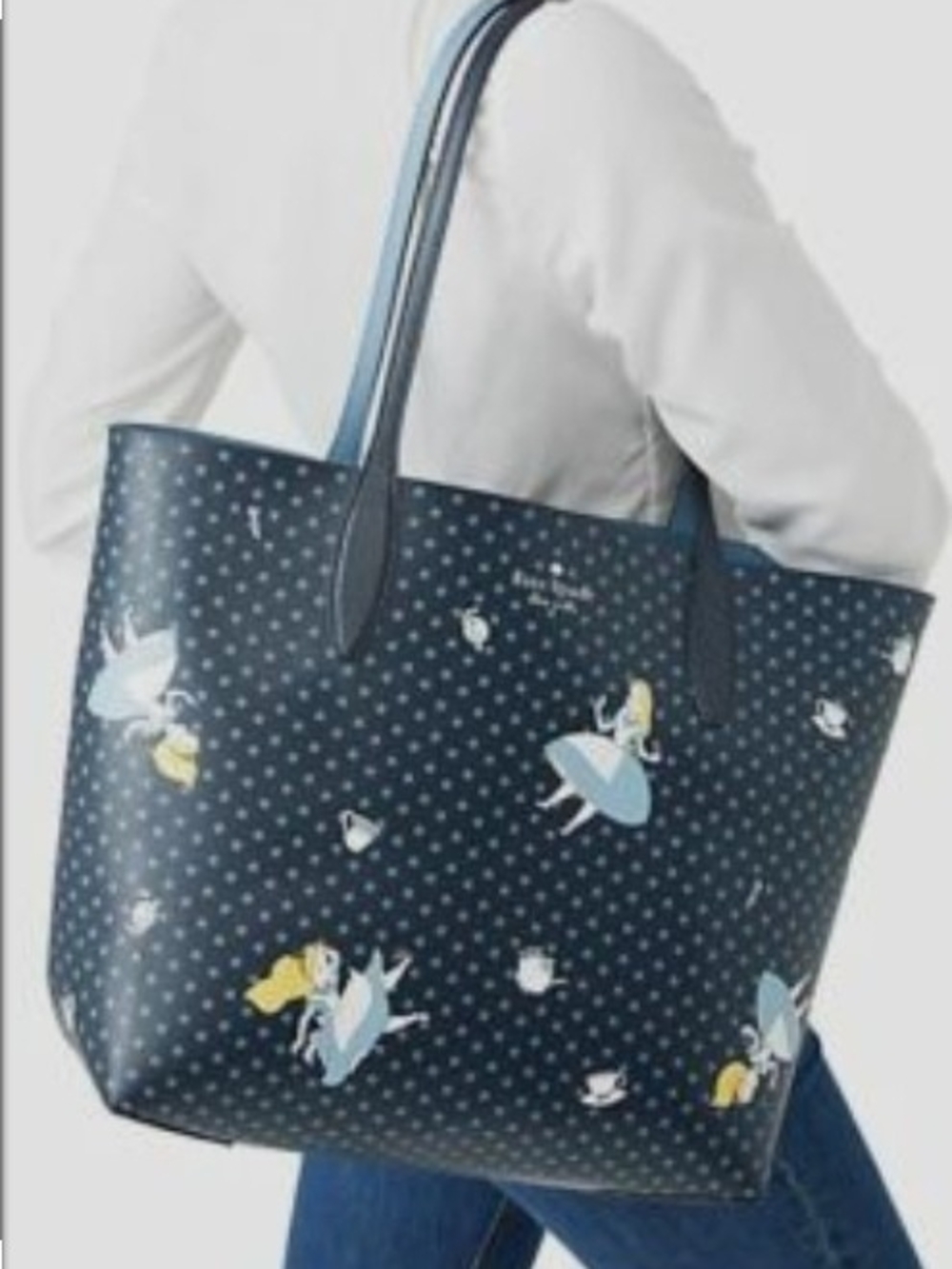 kate spade X Disney Alice Patterned Tote